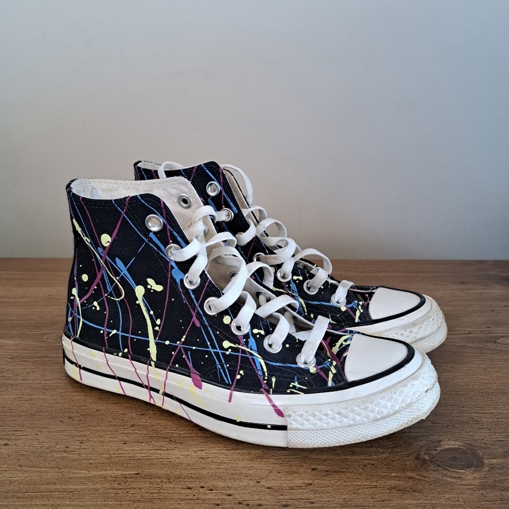 Converse All Stars Chuck Taylor 70s Paint Splatter High-Top Sneakers Size W6 M4